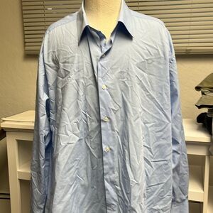 John ashford blue dress shirt neck size 18 sleeve length 34/35